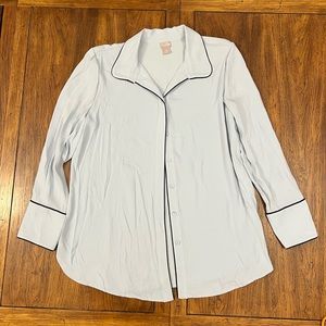 Chico’s Button down Top- Light Blue- Size 2 (12/14)